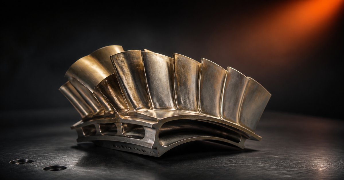 Precision-machined Inconel 718 turbine blade — aerospace nickel superalloy CNC component